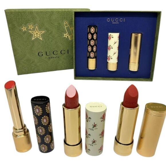 GUCCI GOLDIEβRED LIPSTICK TRIO β BRAND NEW & SEALED - Picture 16 of 16